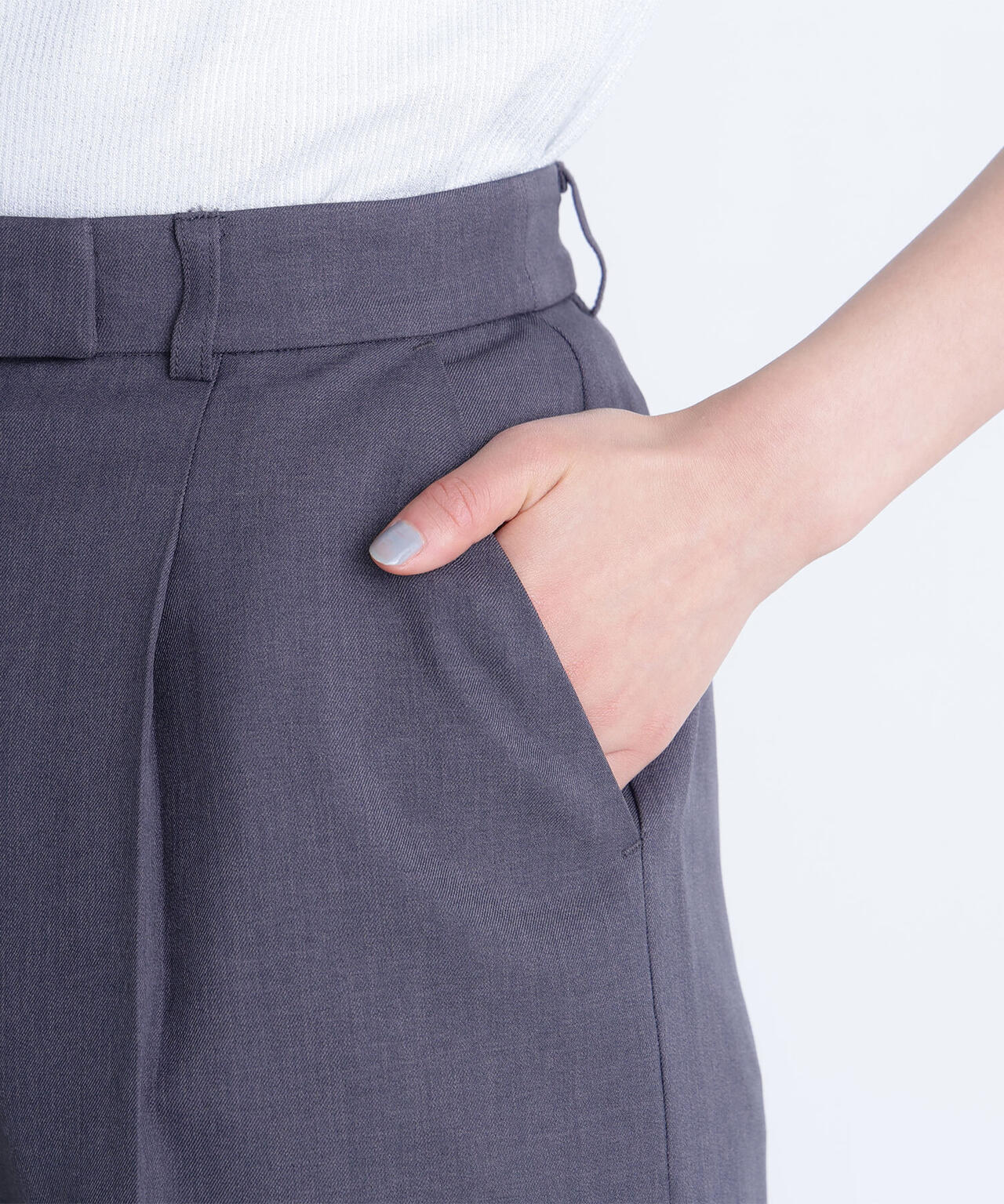 パウダリーツイルセットアップシリーズ ワイドストレートパンツ