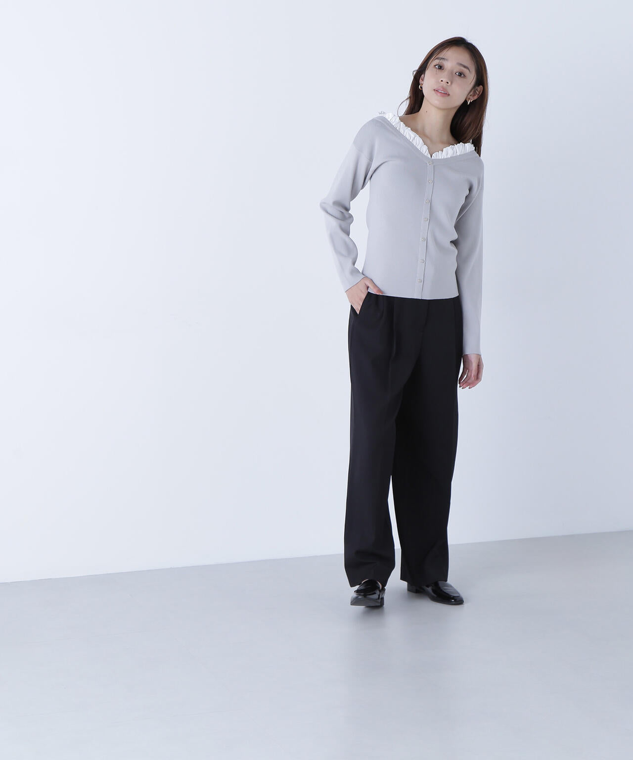 【CLASSY.掲載】【ちょうど、いい服】くびれ仕込みベルテッドパンツ