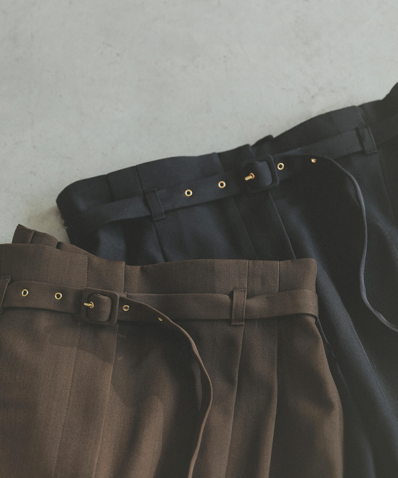 【CLASSY.掲載】【ちょうど、いい服】くびれ仕込みベルテッドパンツ