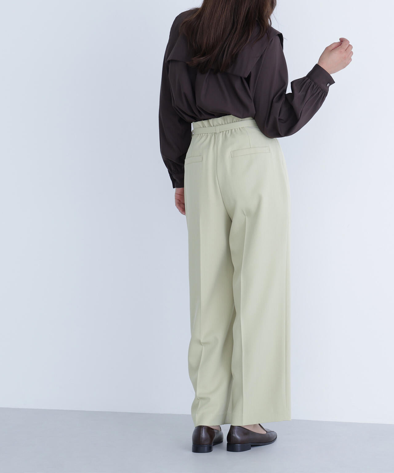 【CLASSY.掲載】【ちょうど、いい服】くびれ仕込みベルテッドパンツ