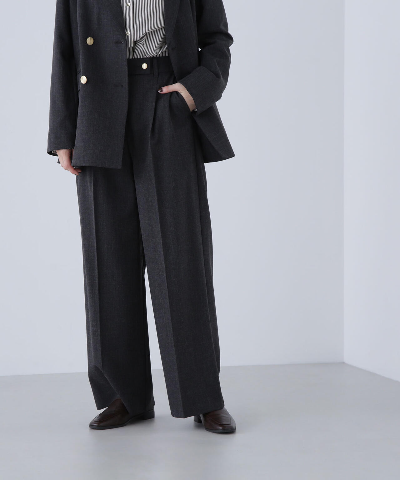 【ルミネ・ルクア・銀座インズ・有楽町マルイ・mix.tokyo 限定】ボクシージャケットセットアップ パンツ