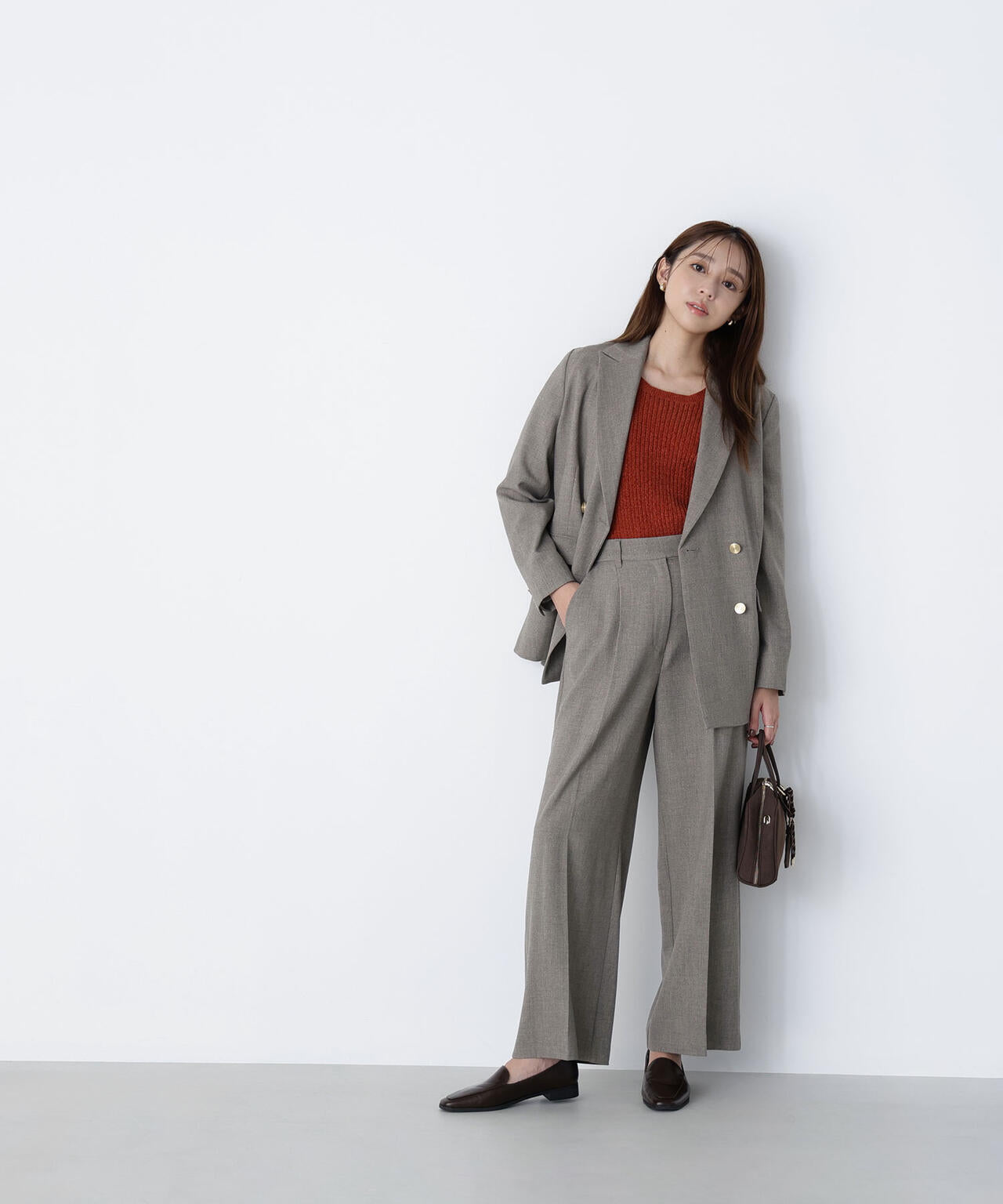 【ルミネ・ルクア・銀座インズ・有楽町マルイ・mix.tokyo 限定】ボクシージャケットセットアップ パンツ