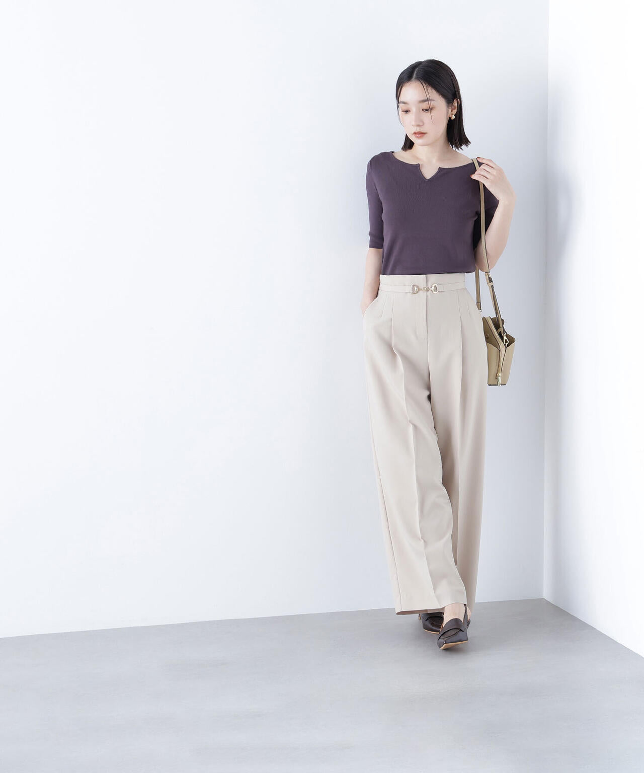 ビットベルトワイドパンツ