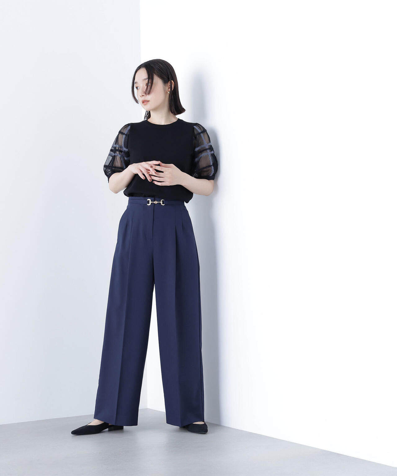 ビットベルトワイドパンツ