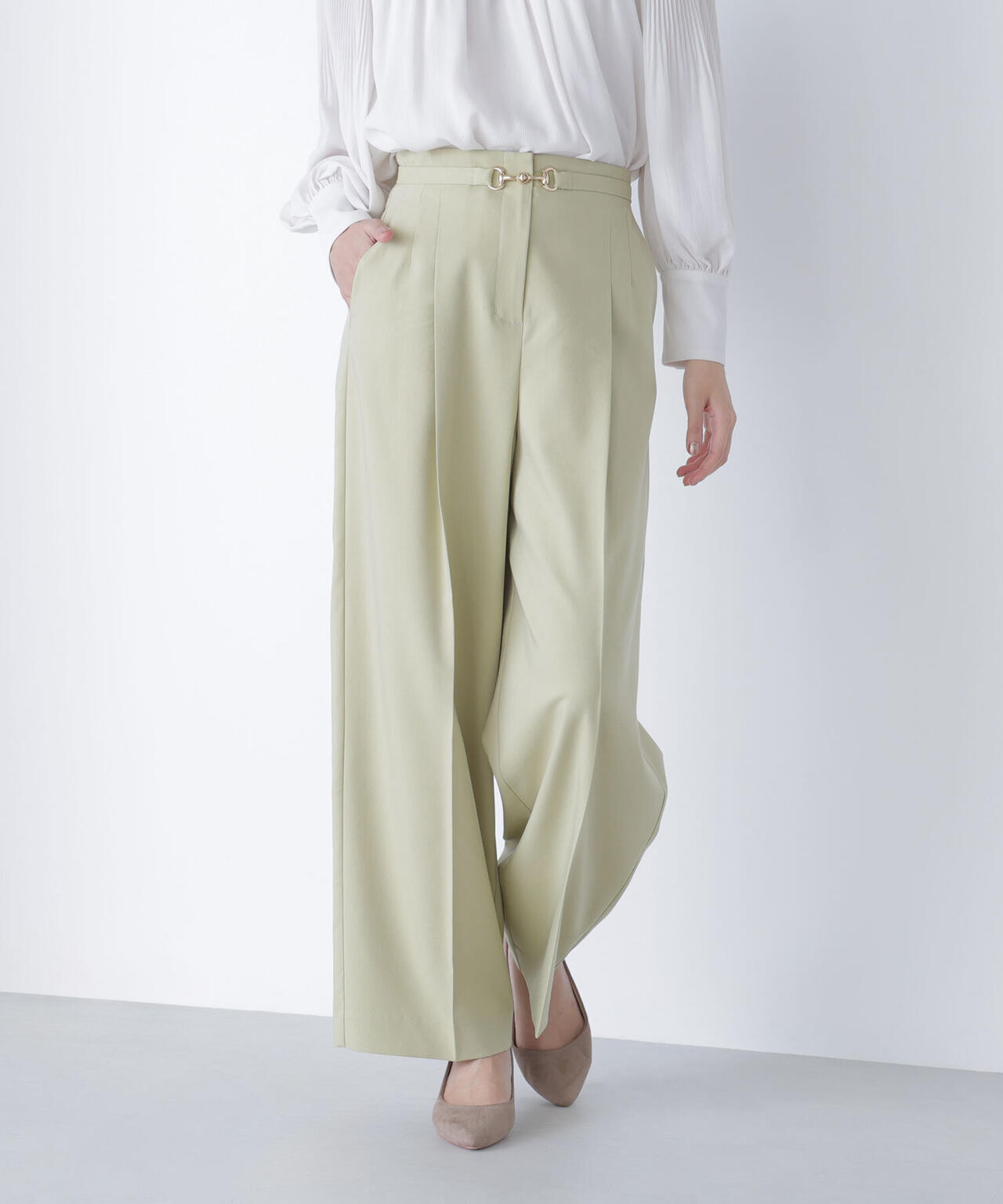 ビットベルトワイドパンツ