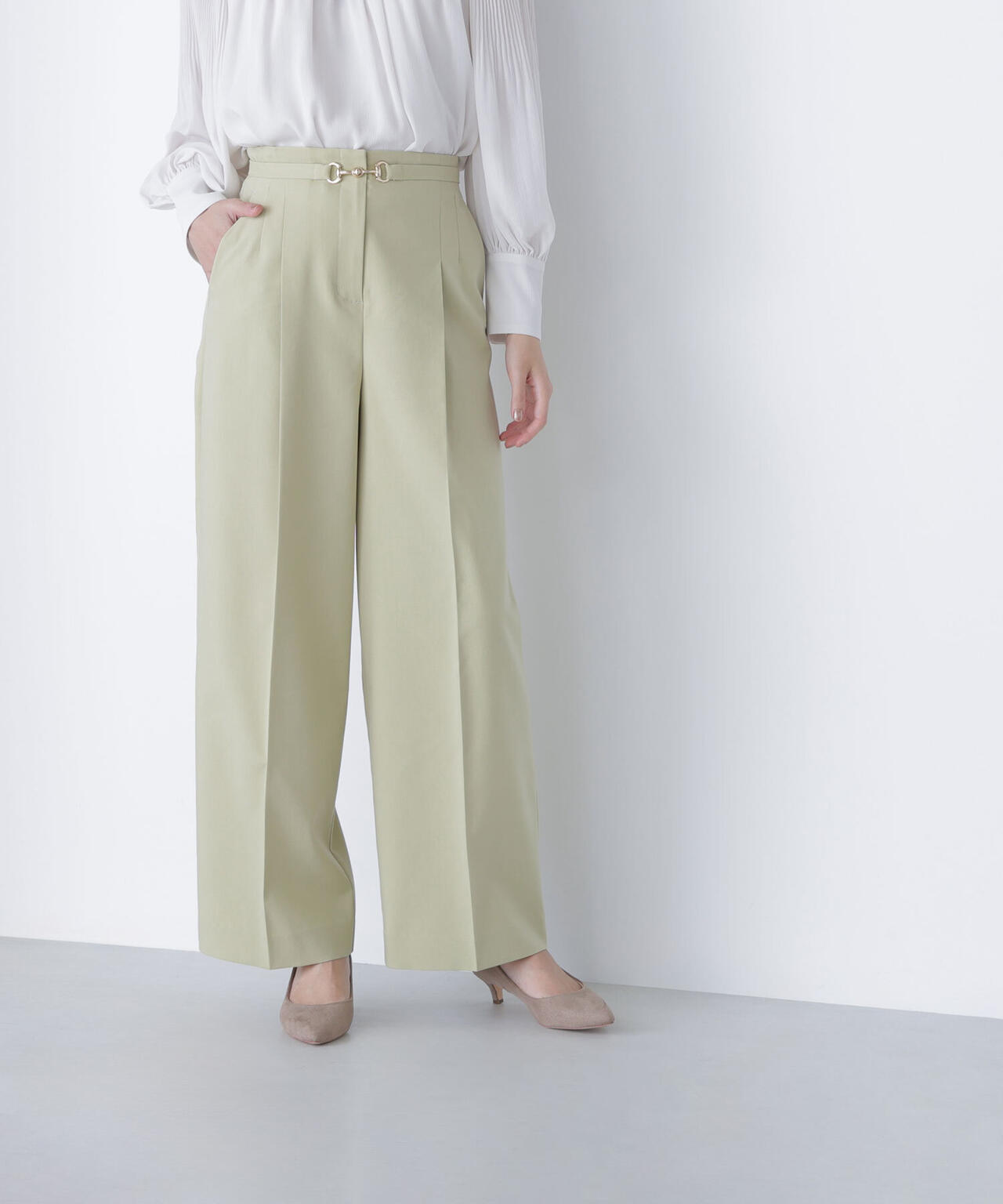 ビットベルトワイドパンツ