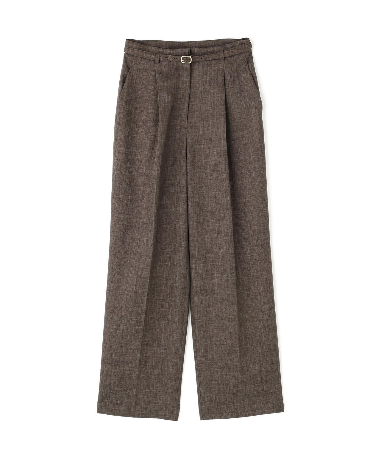 シャークスキン SETUPストレートテーパードパンツ