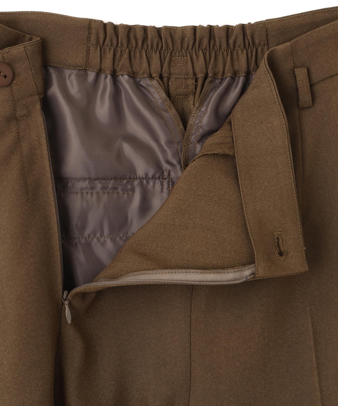 ハイウエストラップワイドパンツ