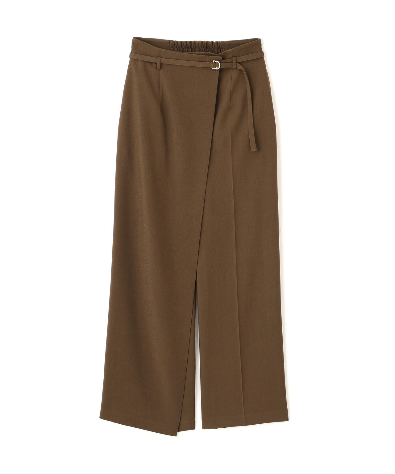 ハイウエストラップワイドパンツ