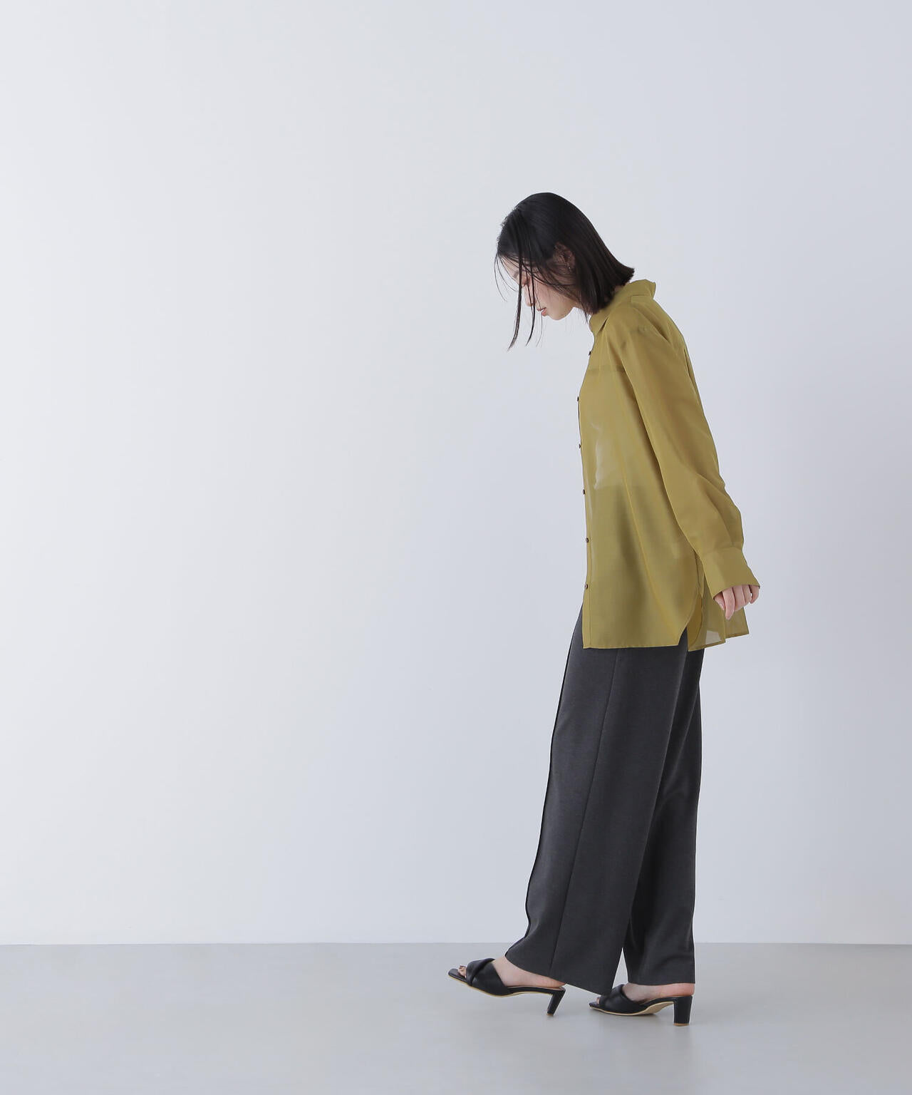 スムースストレートパンツ*