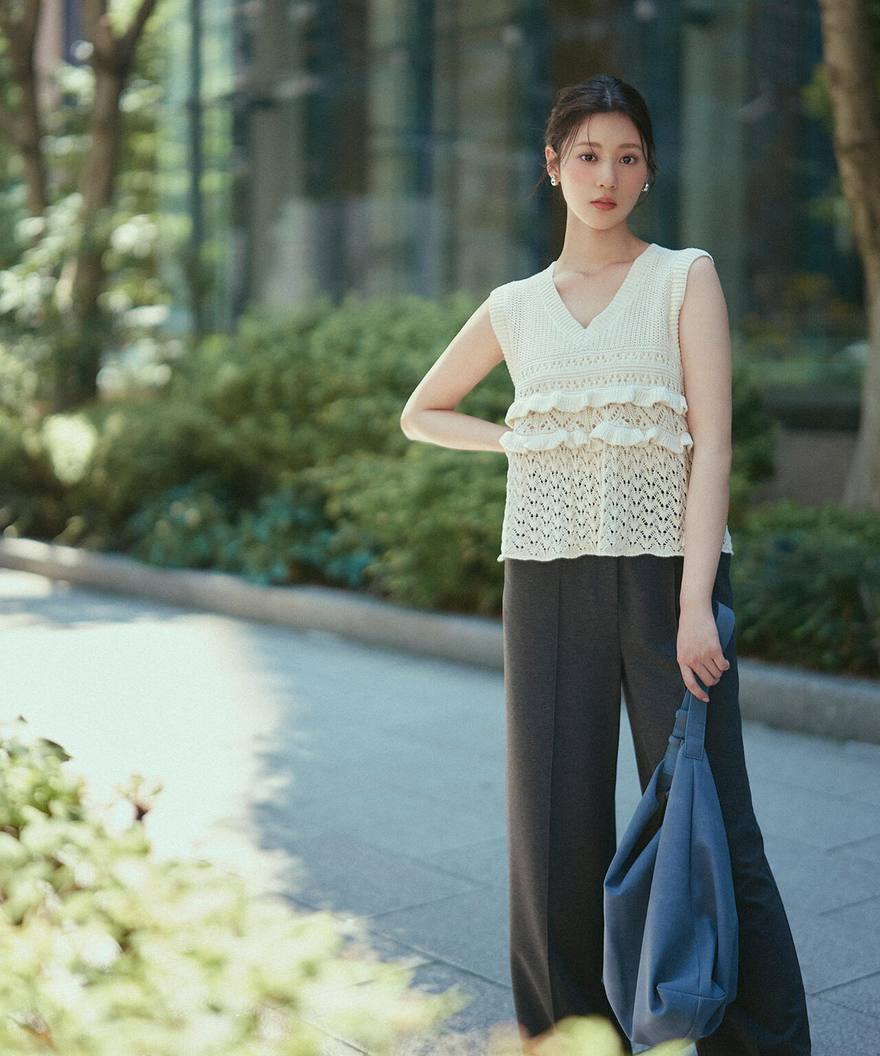 スムースストレートパンツ