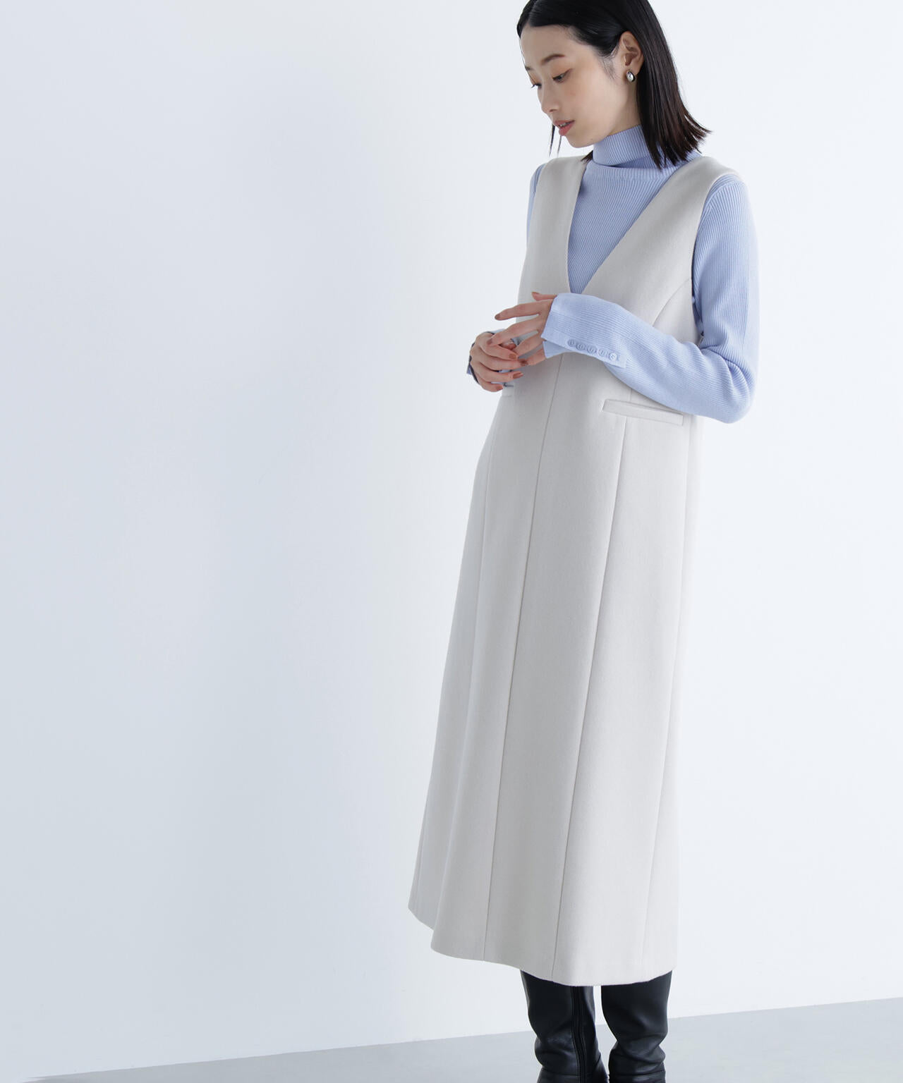 圧縮ジャージーシリーズ ジャンパースカート