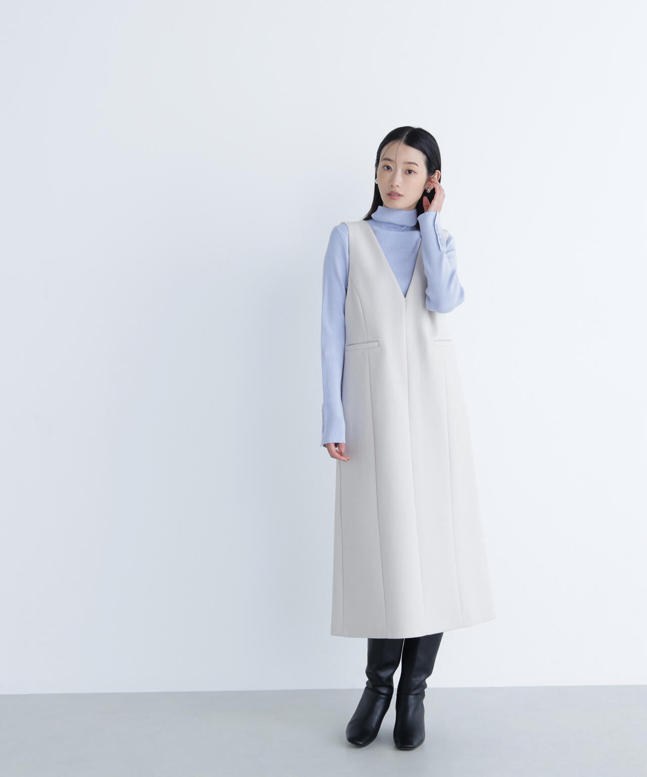 圧縮ジャージーシリーズ ジャンパースカート