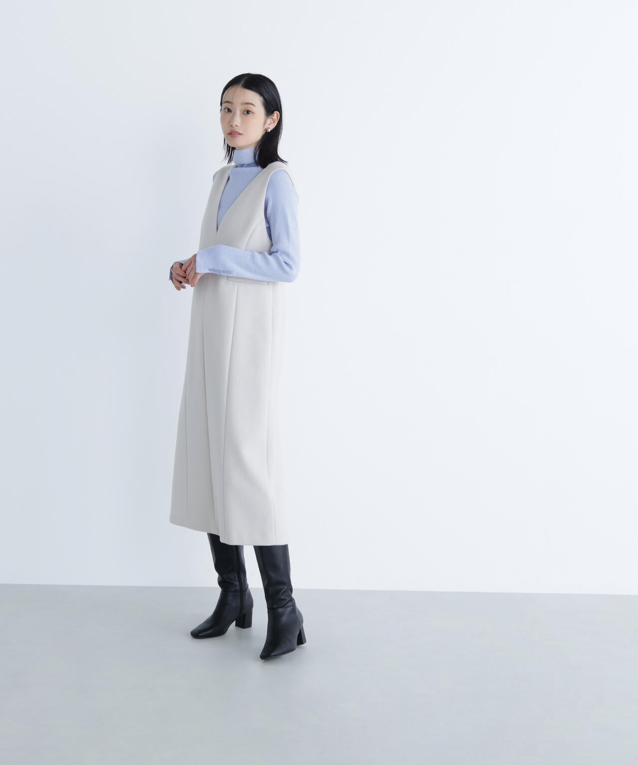 圧縮ジャージーシリーズ ジャンパースカート