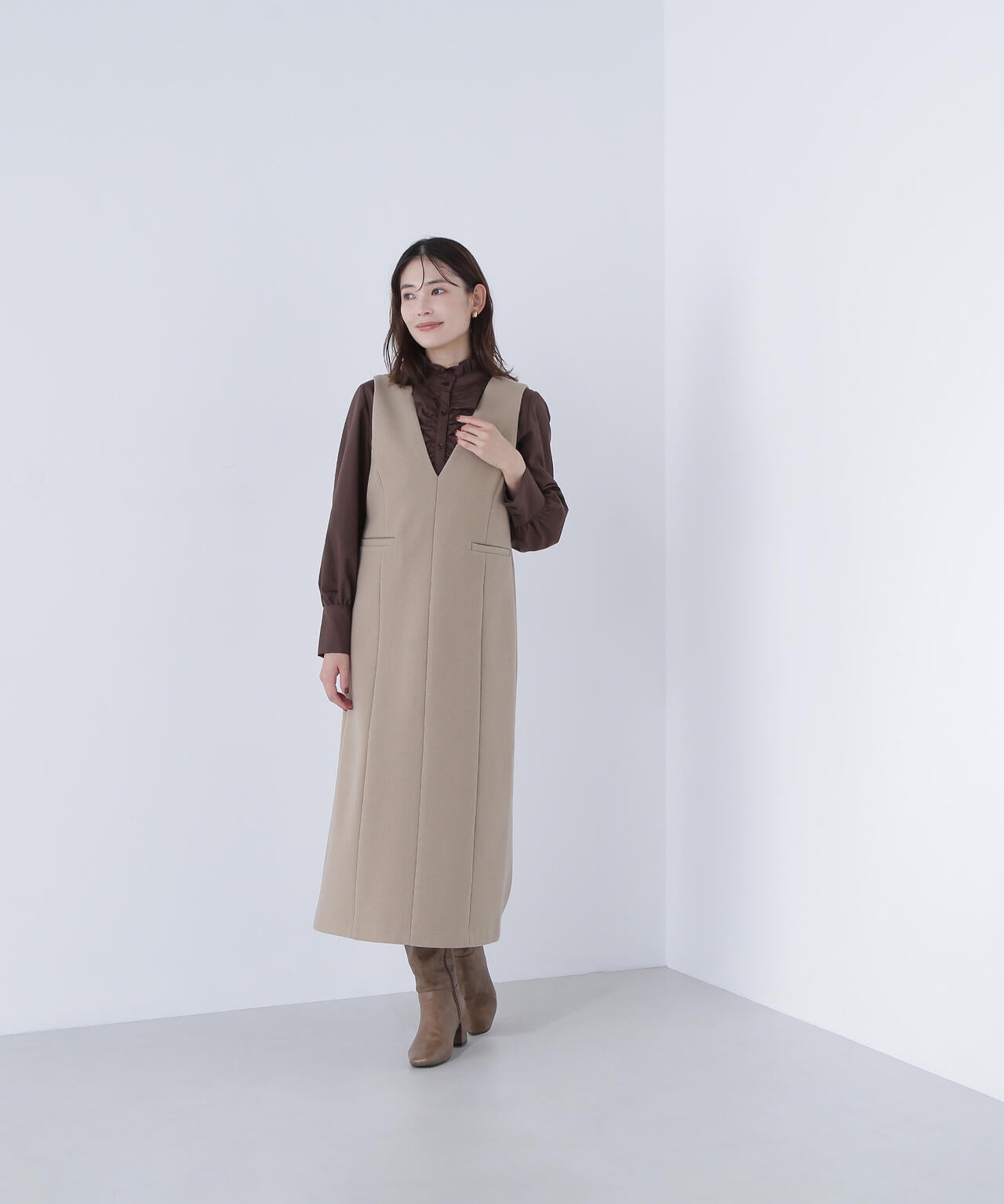 圧縮ジャージーシリーズ ジャンパースカート