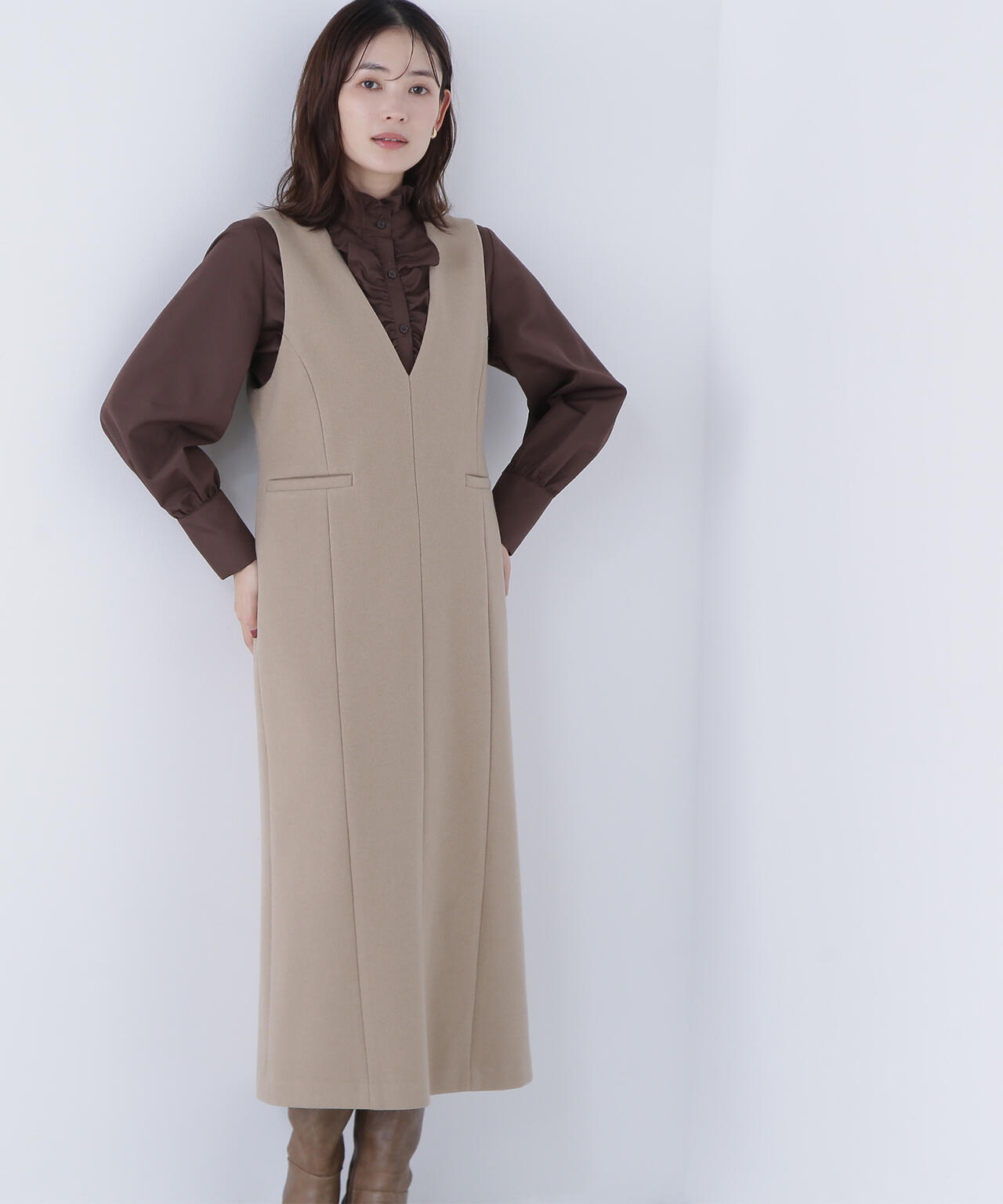 圧縮ジャージーシリーズ ジャンパースカート