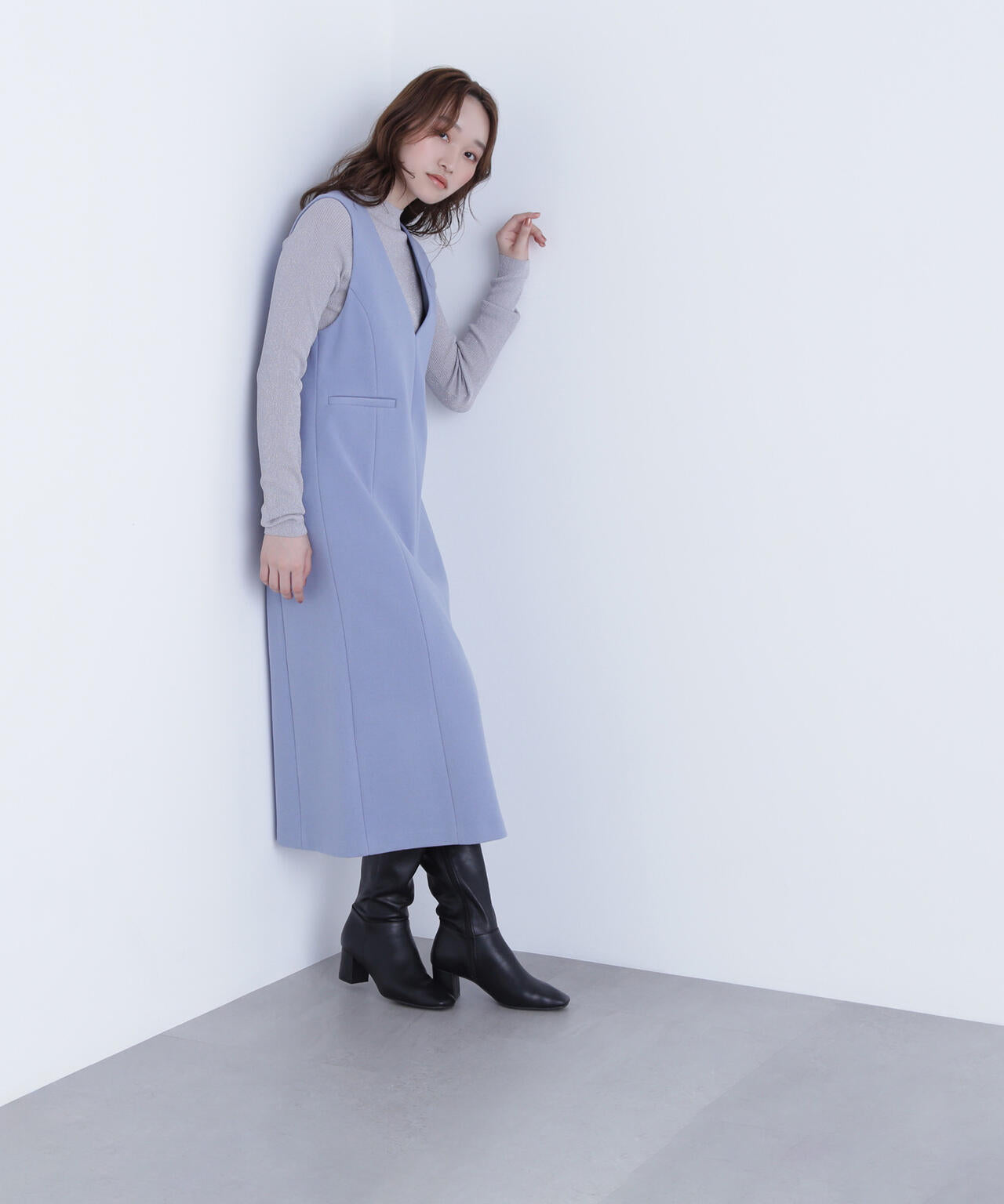 圧縮ジャージーシリーズ ジャンパースカート