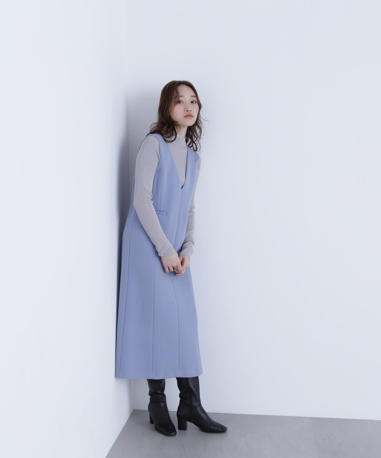 圧縮ジャージーシリーズ ジャンパースカート