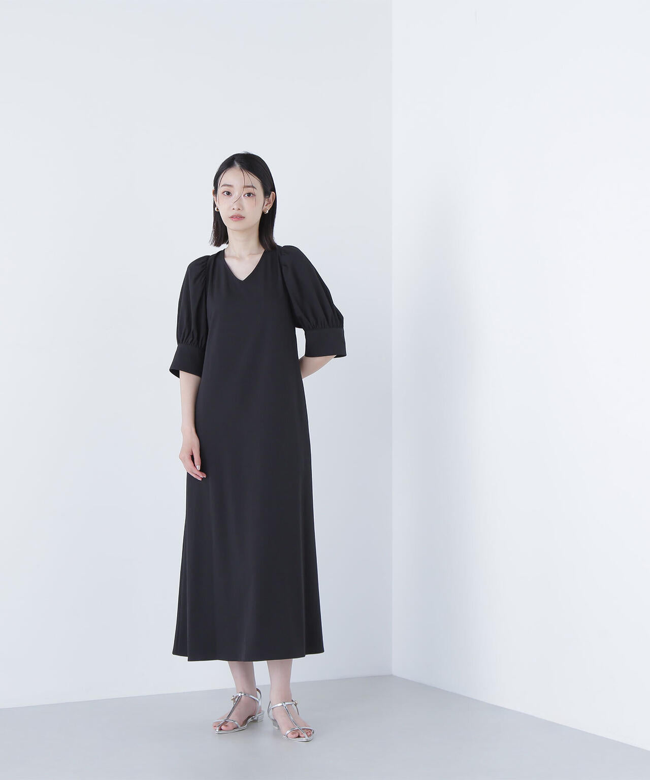 バックリボンリラクシーワンピース