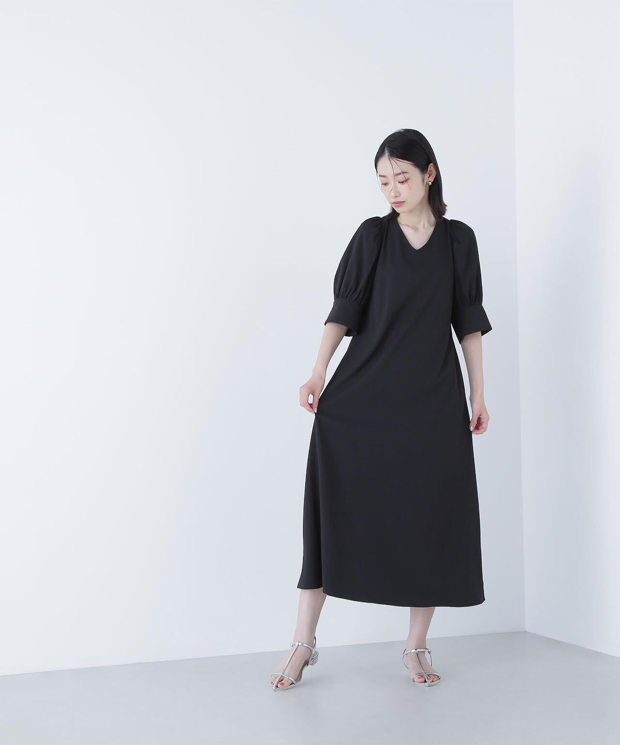 バックリボンリラクシーワンピース