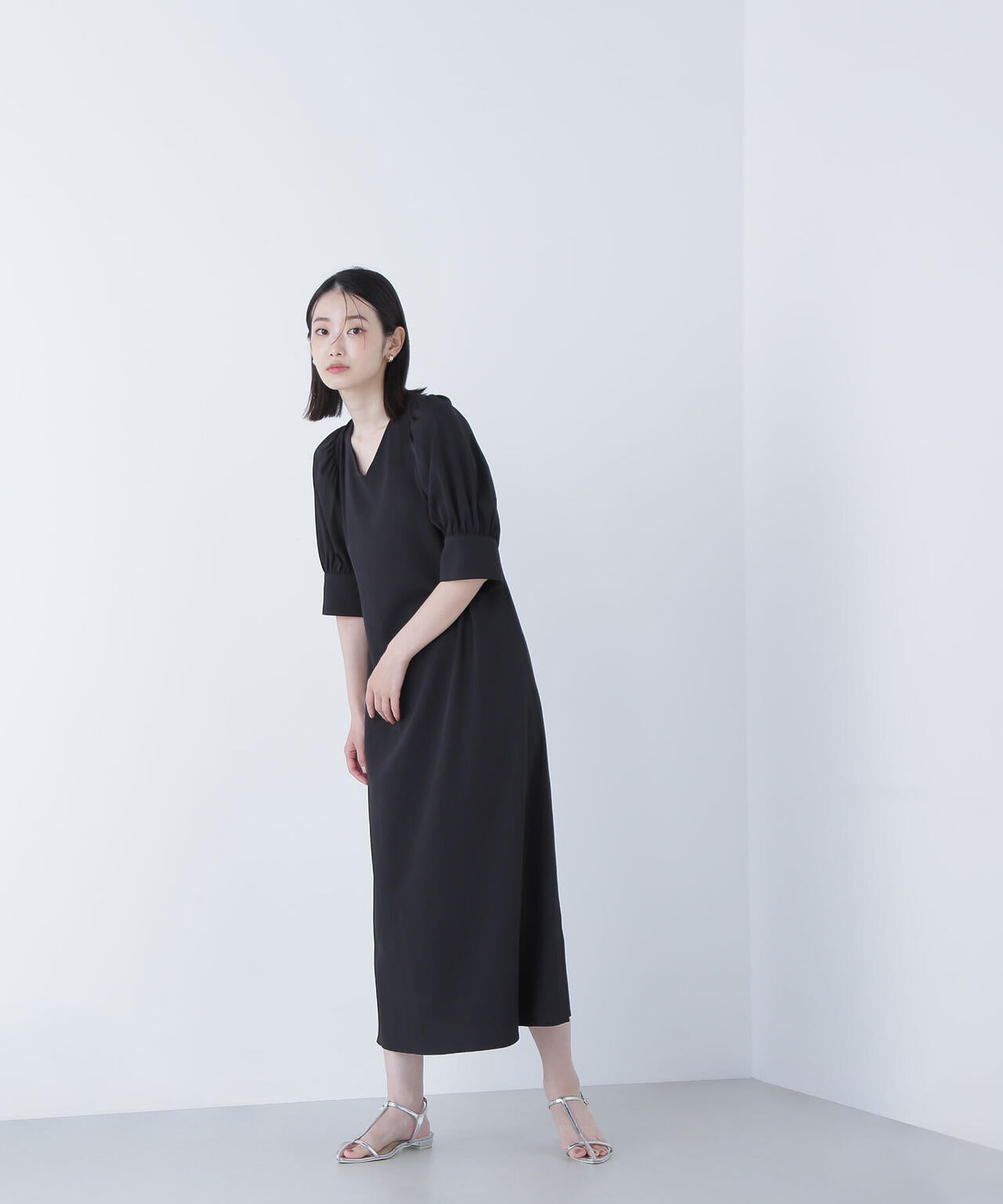 バックリボンリラクシーワンピース