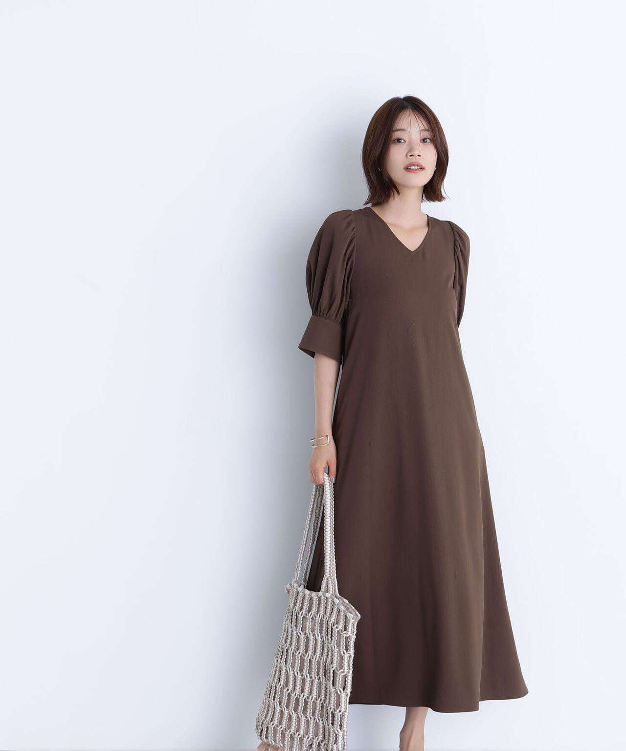 バックリボンリラクシーワンピース