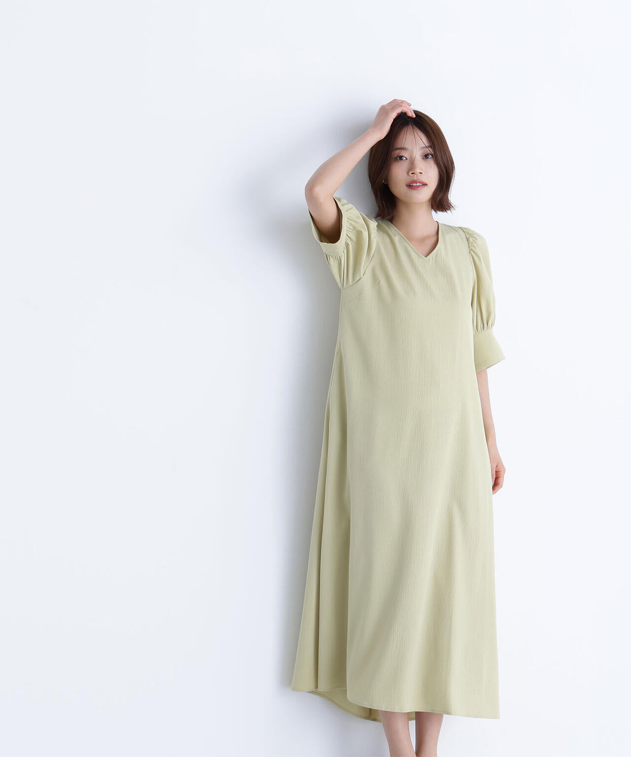 バックリボンリラクシーワンピース