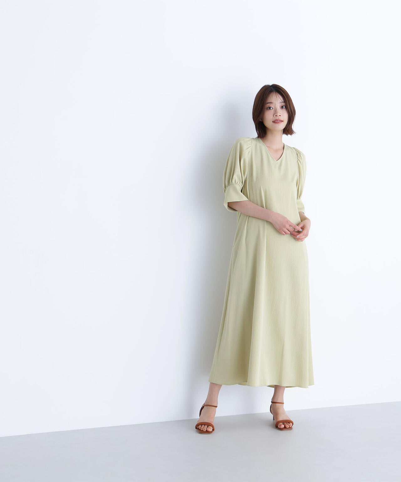 バックリボンリラクシーワンピース