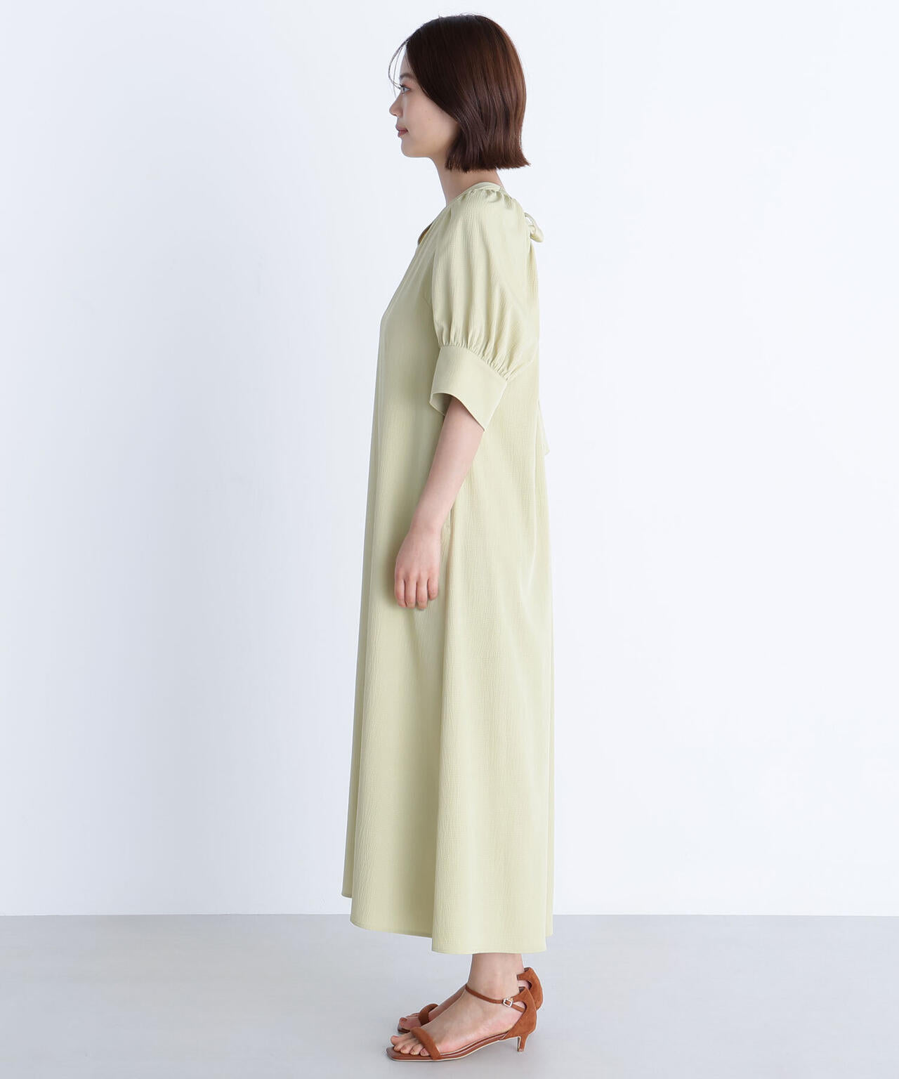 バックリボンリラクシーワンピース