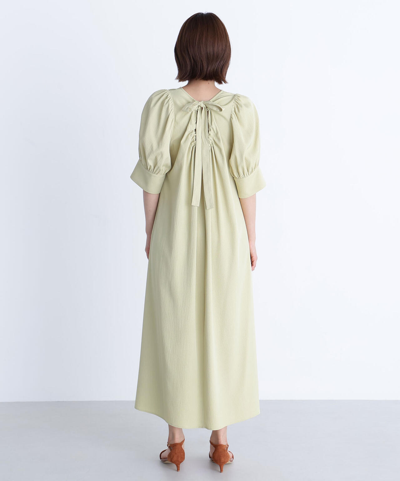 バックリボンリラクシーワンピース