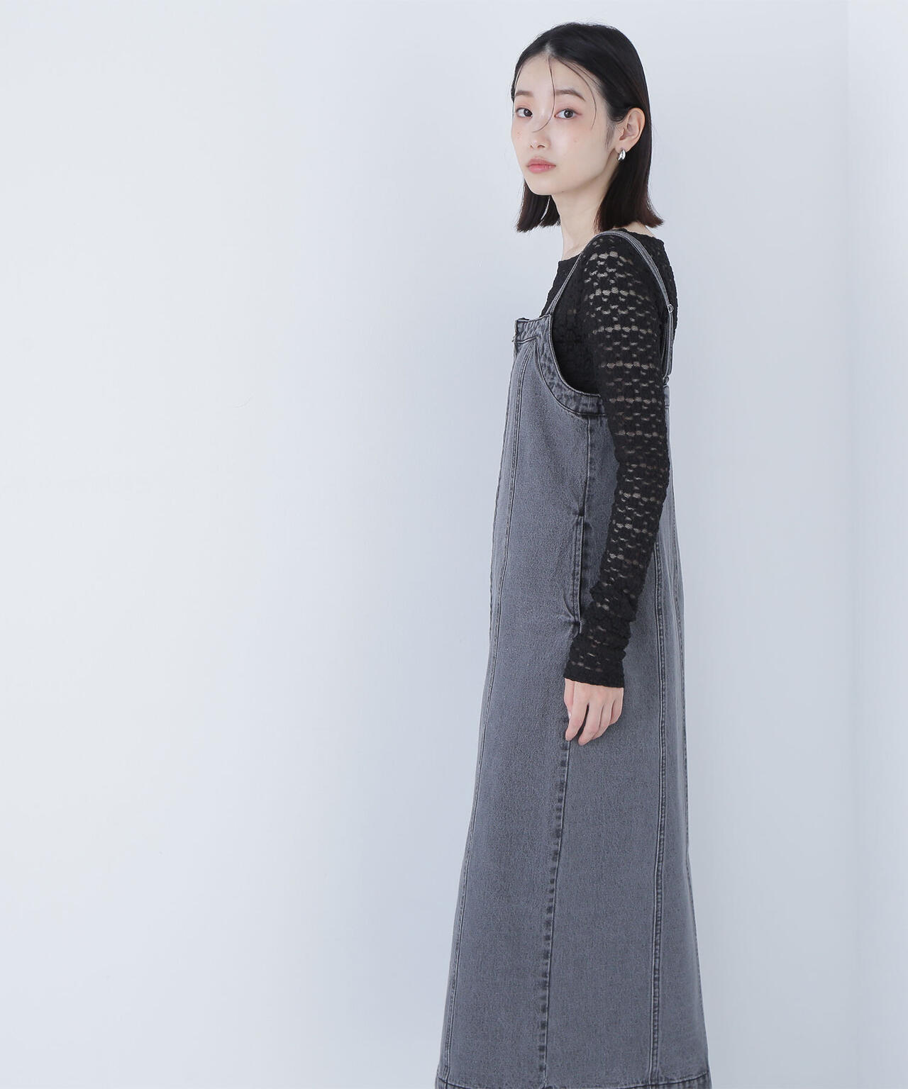 デニムナローキャミワンピース