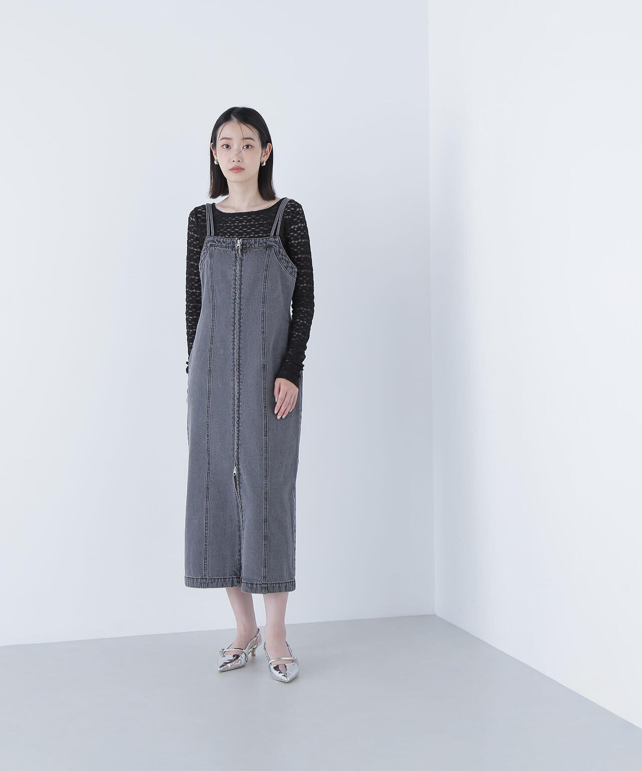 デニムナローキャミワンピース