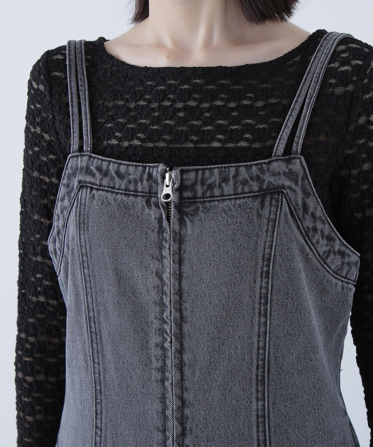 デニムナローキャミワンピース