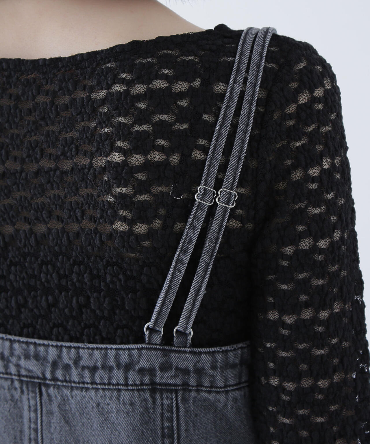 デニムナローキャミワンピース