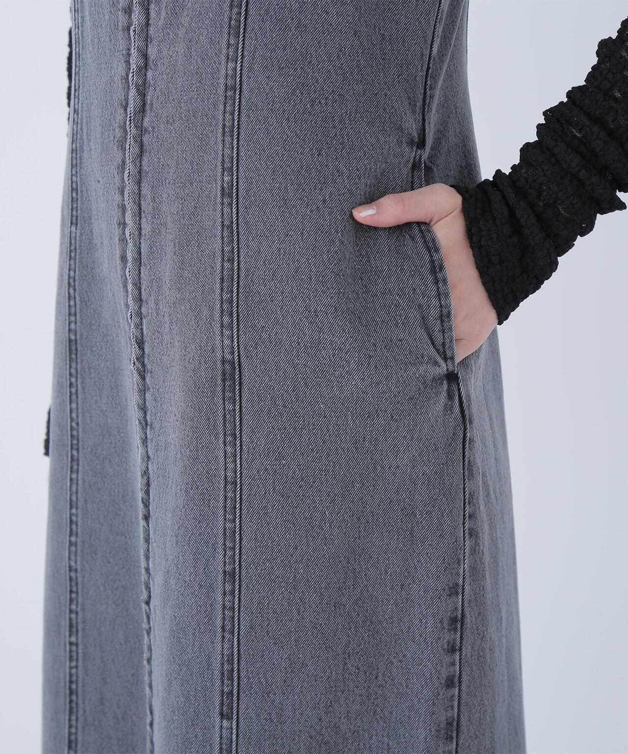 デニムナローキャミワンピース