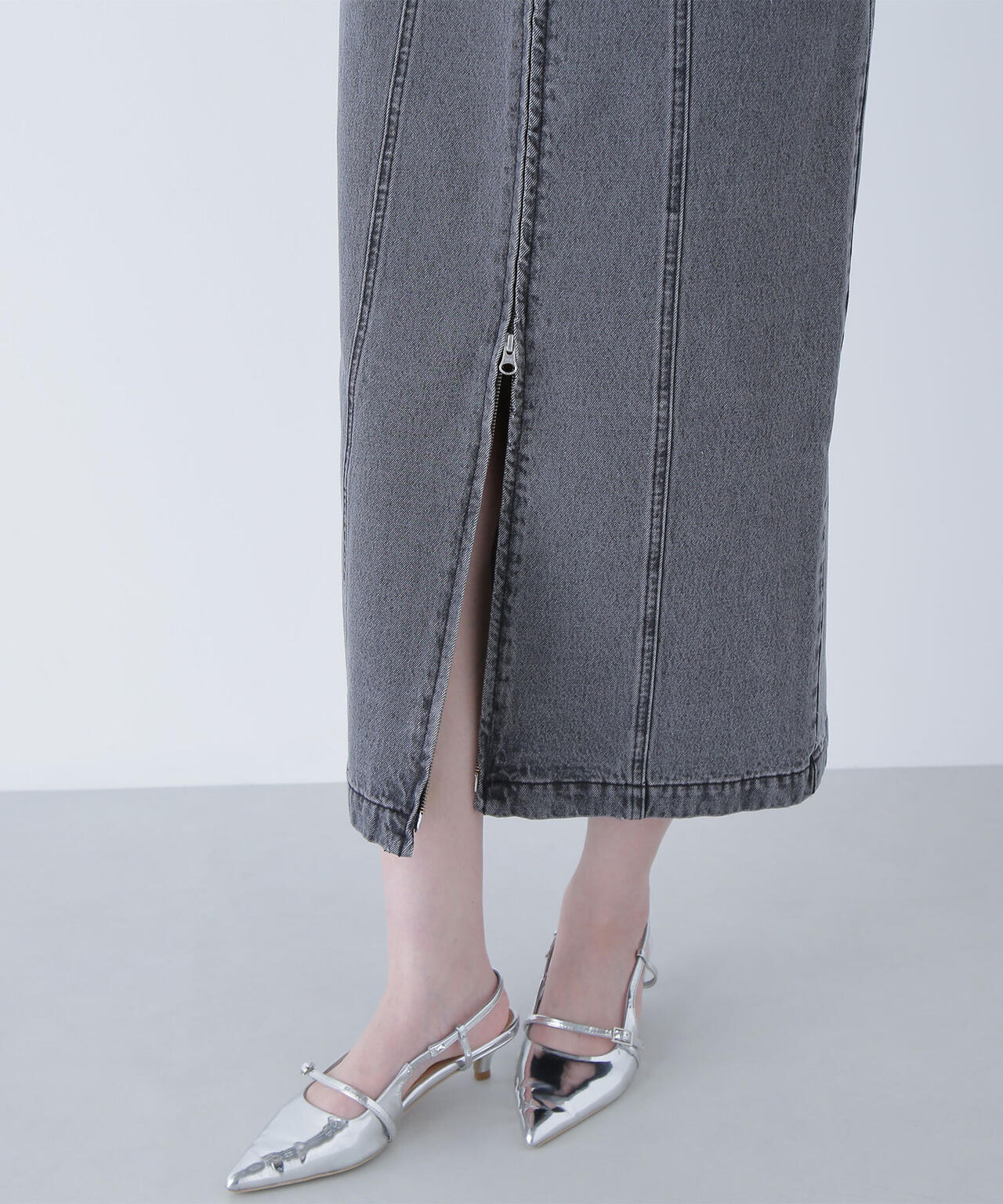 デニムナローキャミワンピース