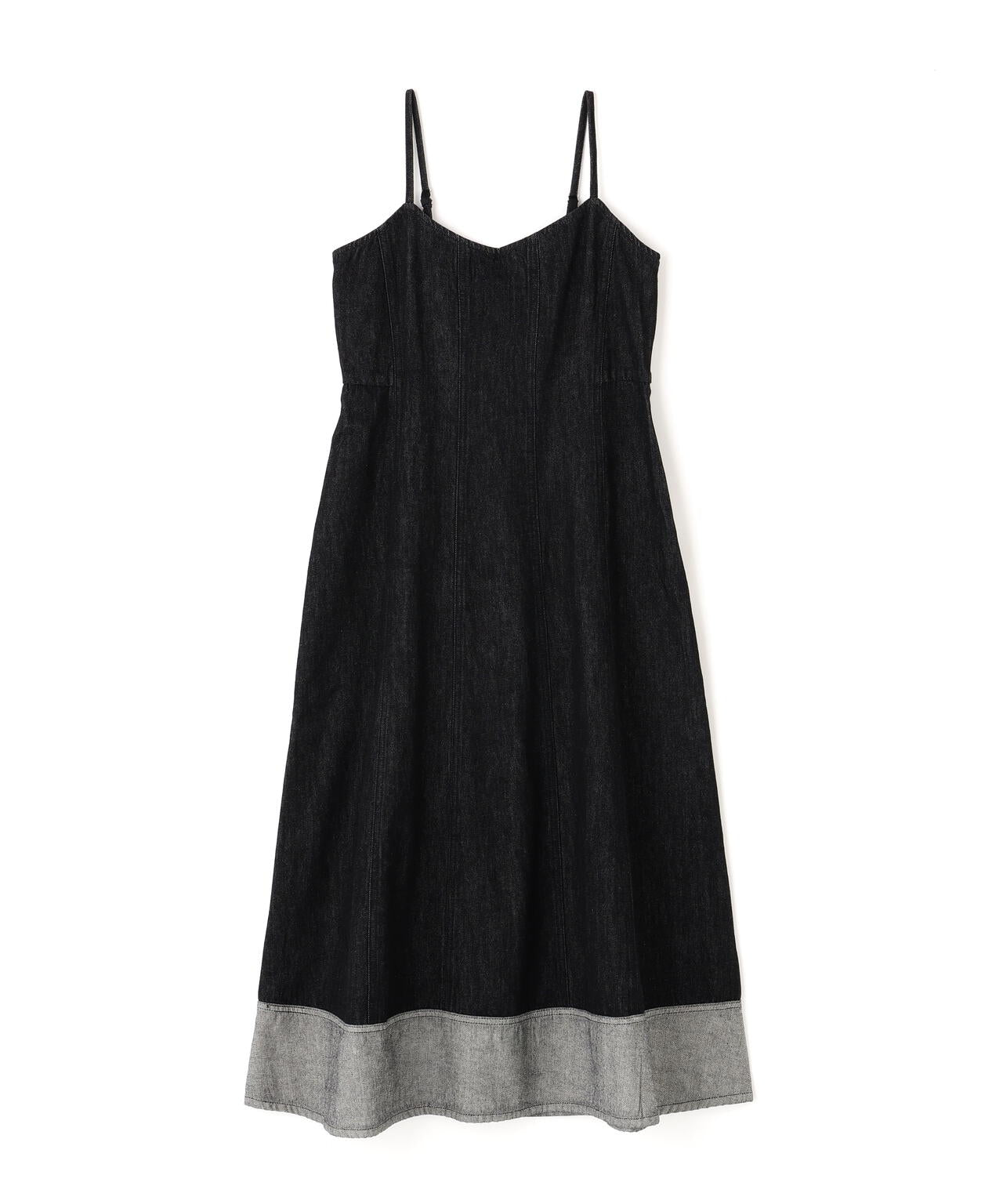 デニムフレアキャミワンピース