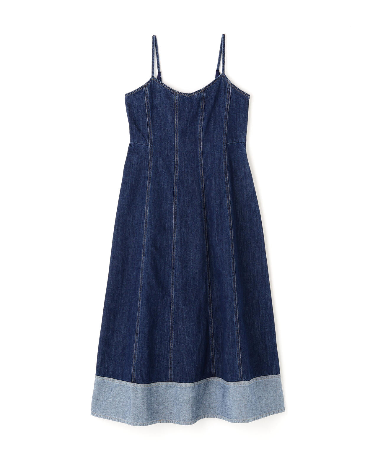 デニムフレアキャミワンピース