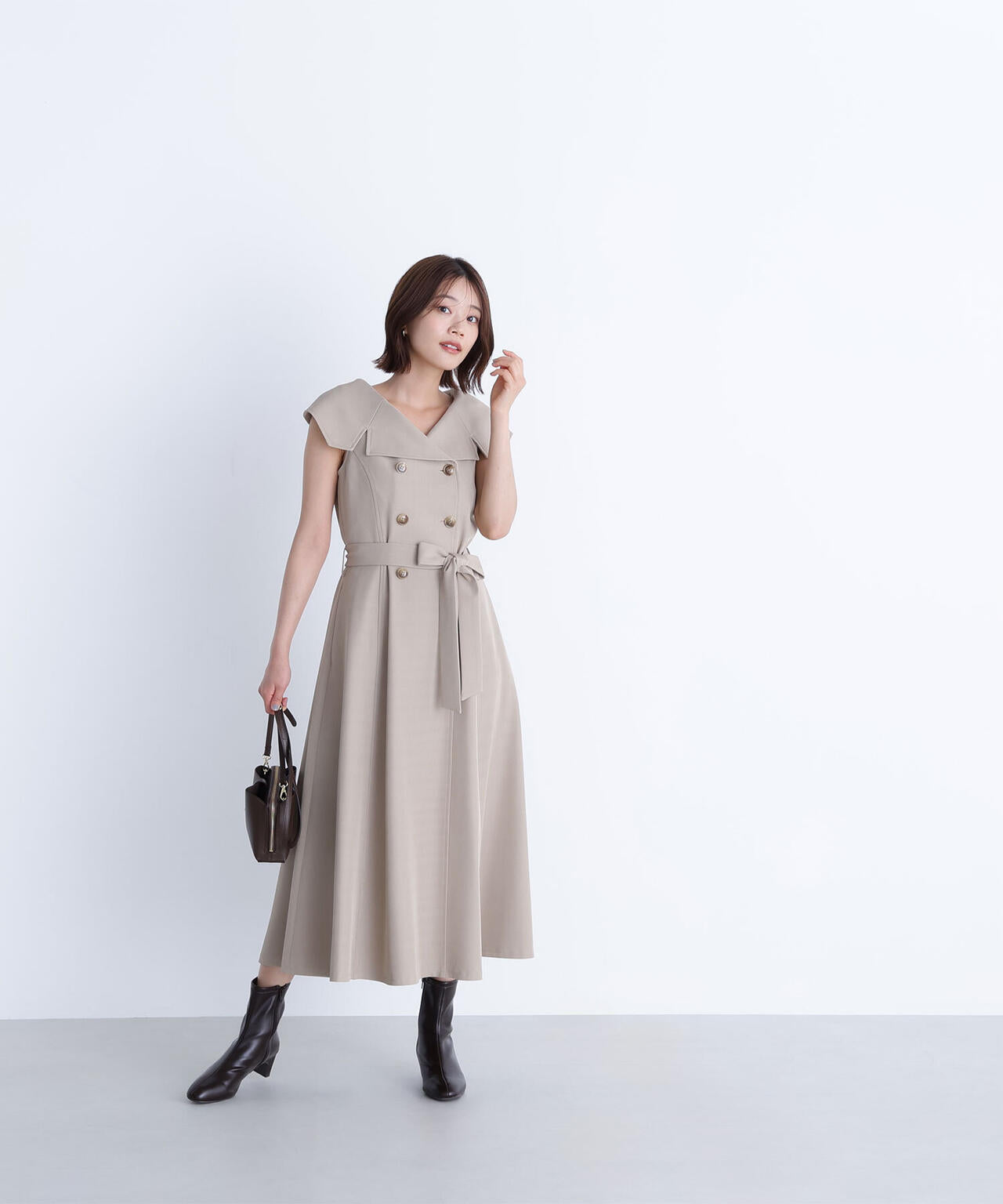 トレンチディテールワンピース
