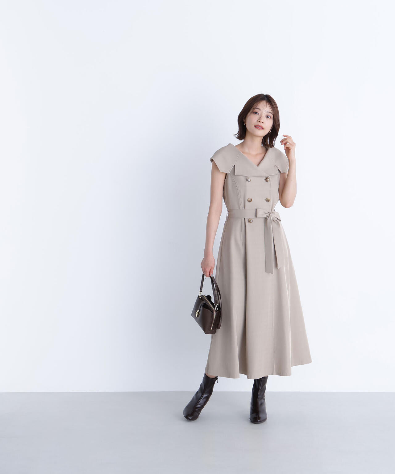 トレンチディテールワンピース
