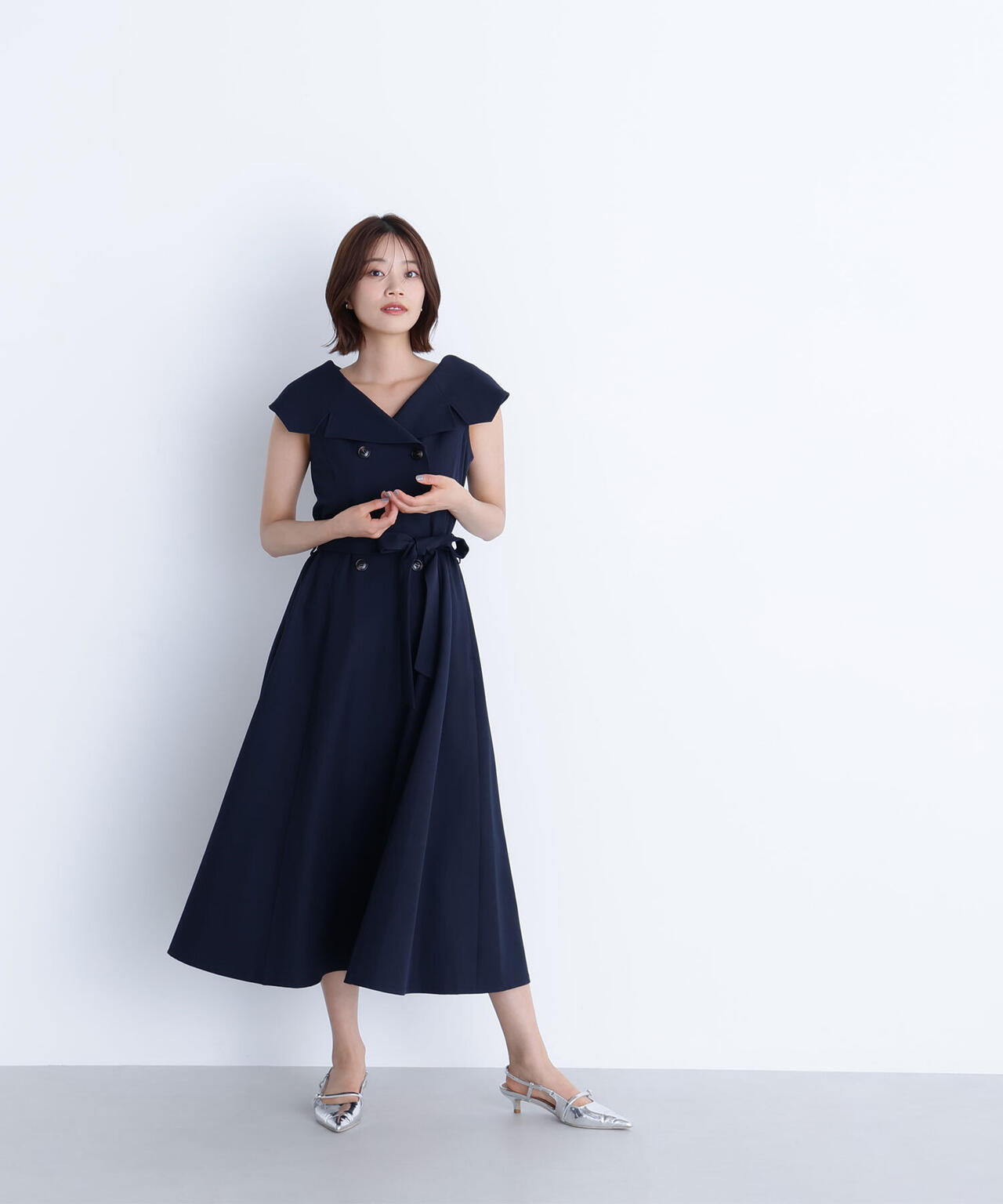 トレンチディテールワンピース