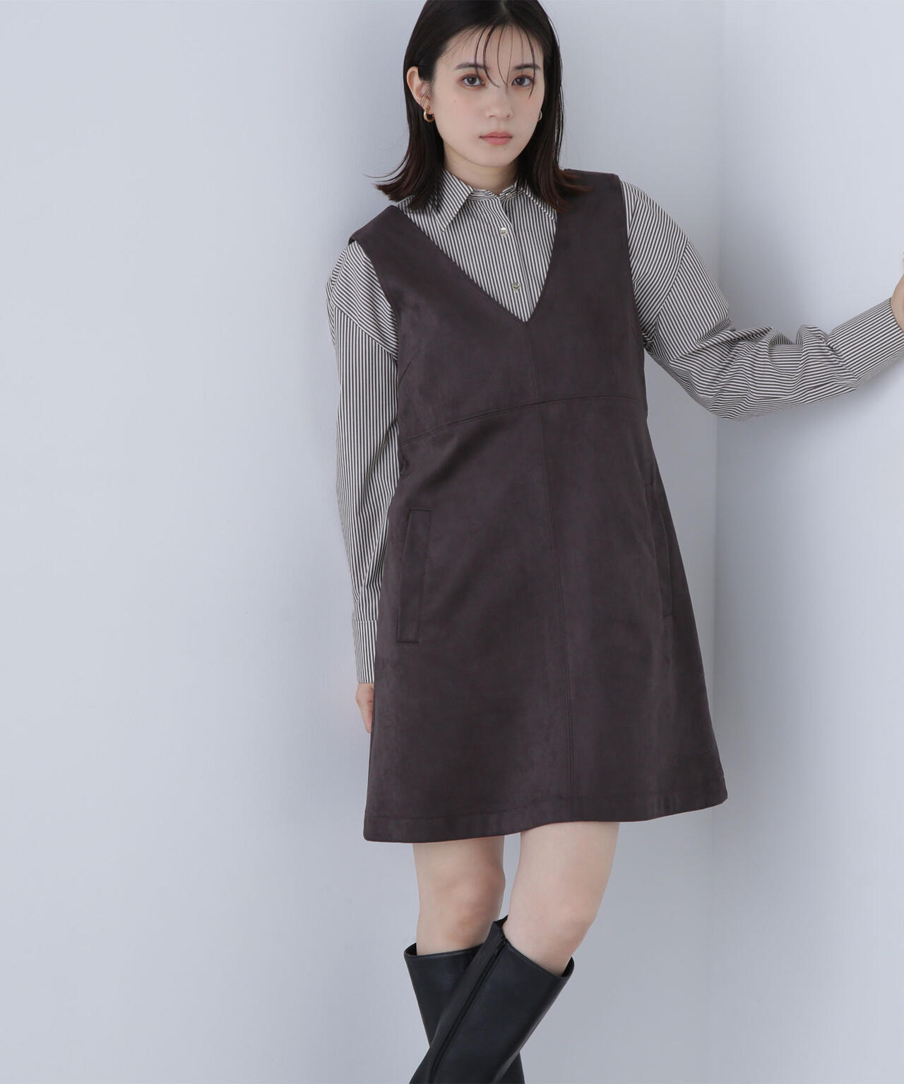 フェイクスウェードミニジャンスカ