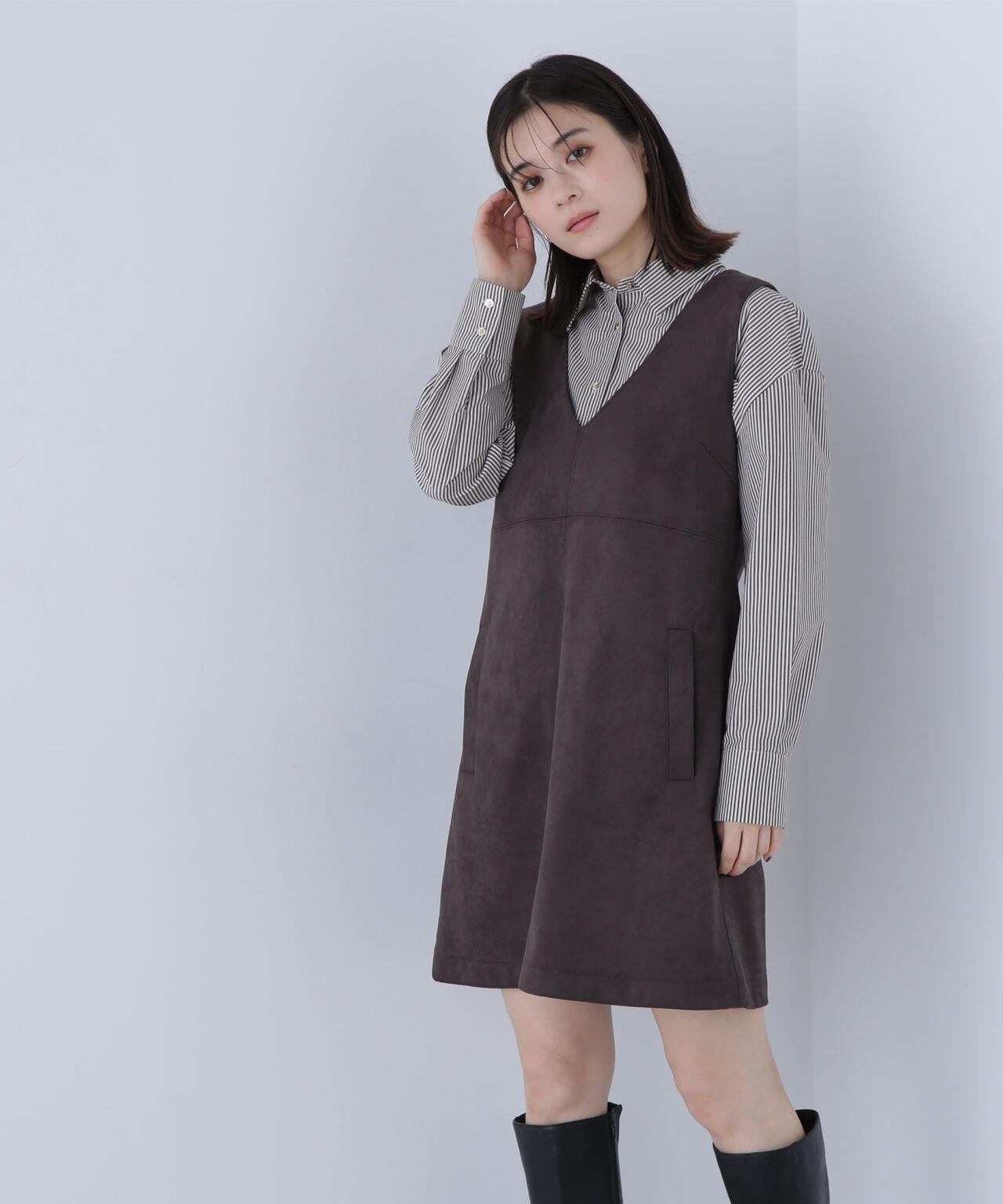 フェイクスウェードミニジャンスカ