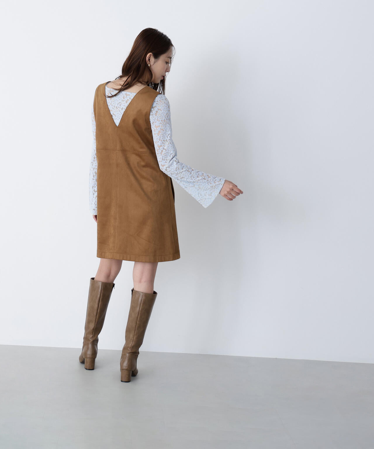 フェイクスウェードミニジャンスカ