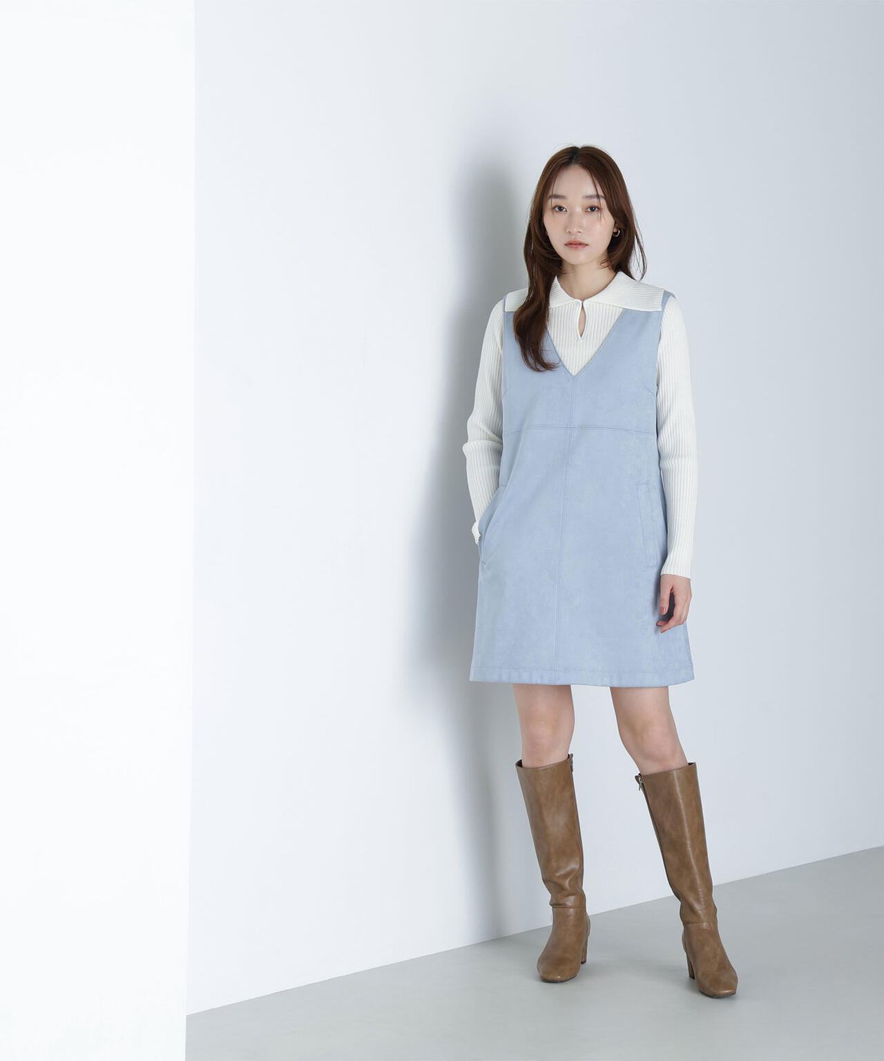 フェイクスウェードミニジャンスカ