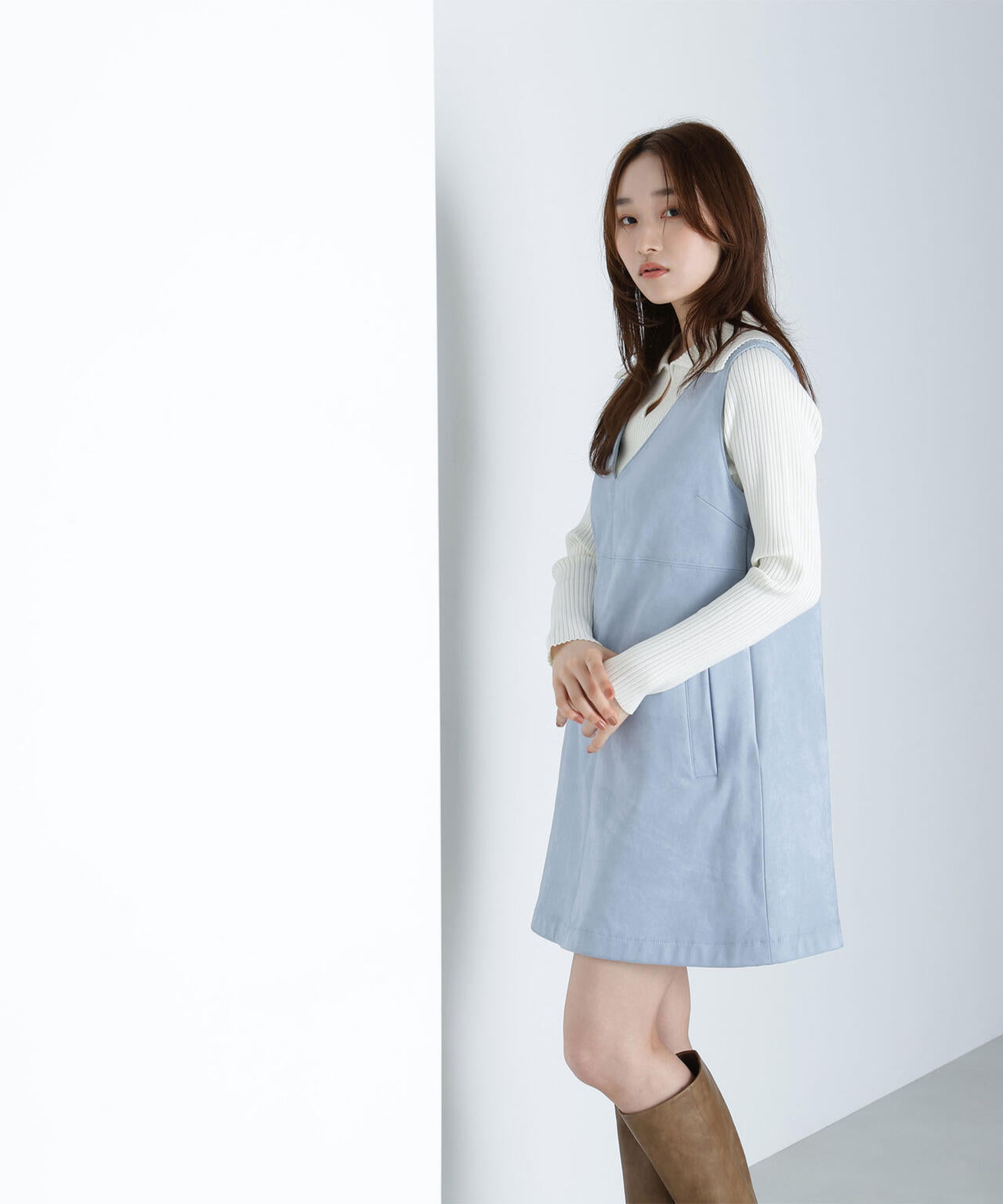 フェイクスウェードミニジャンスカ