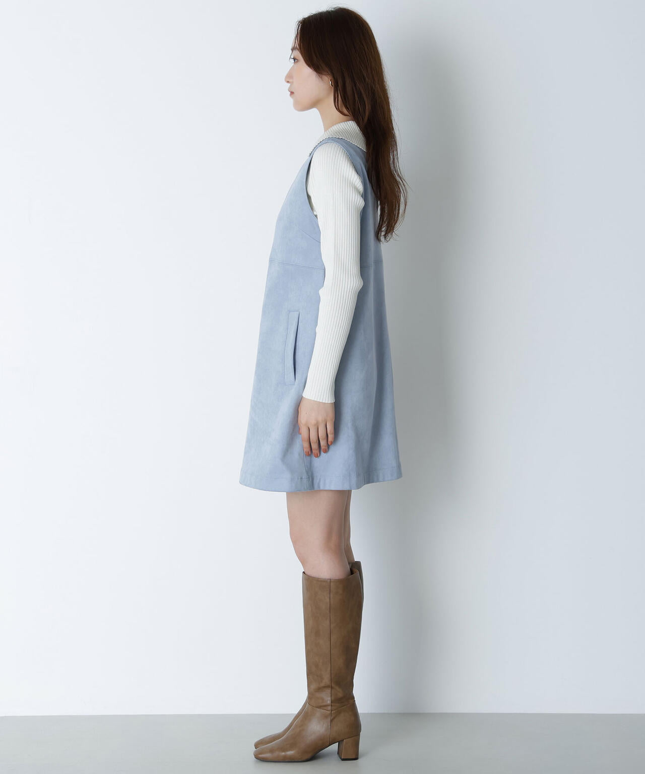 フェイクスウェードミニジャンスカ