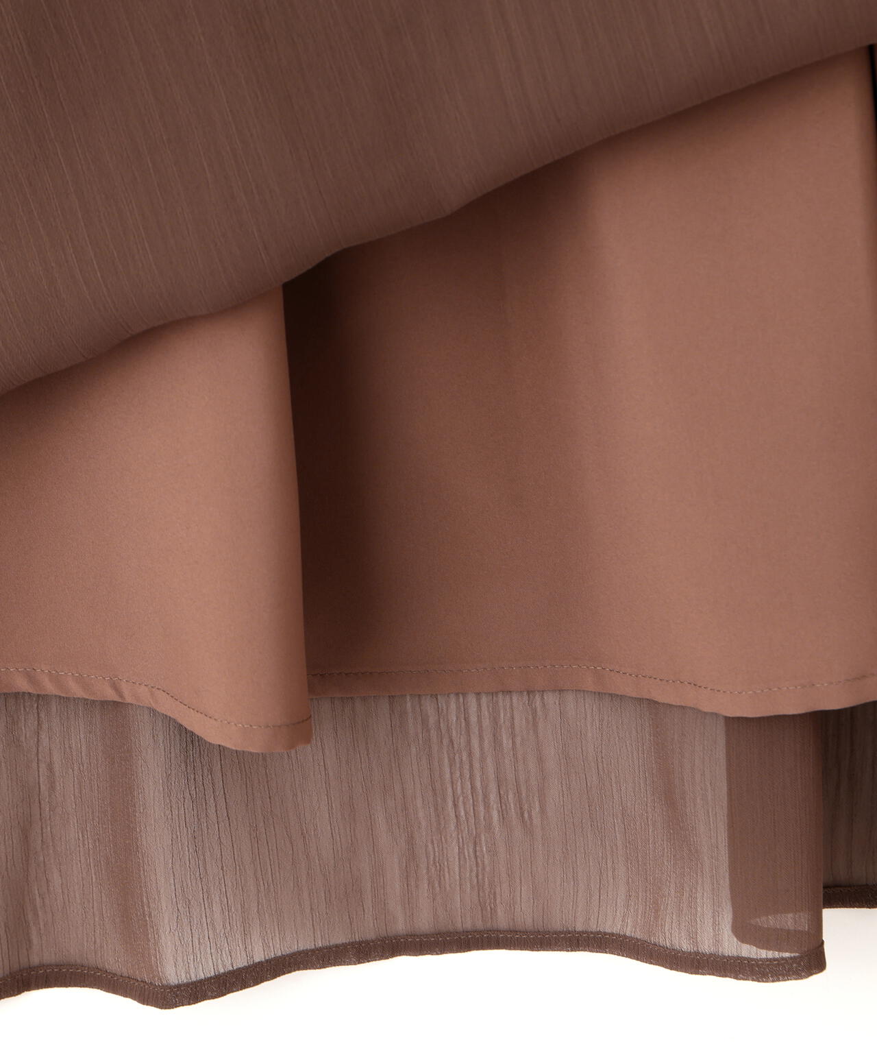 フリルシャーリング楊柳ワンピース