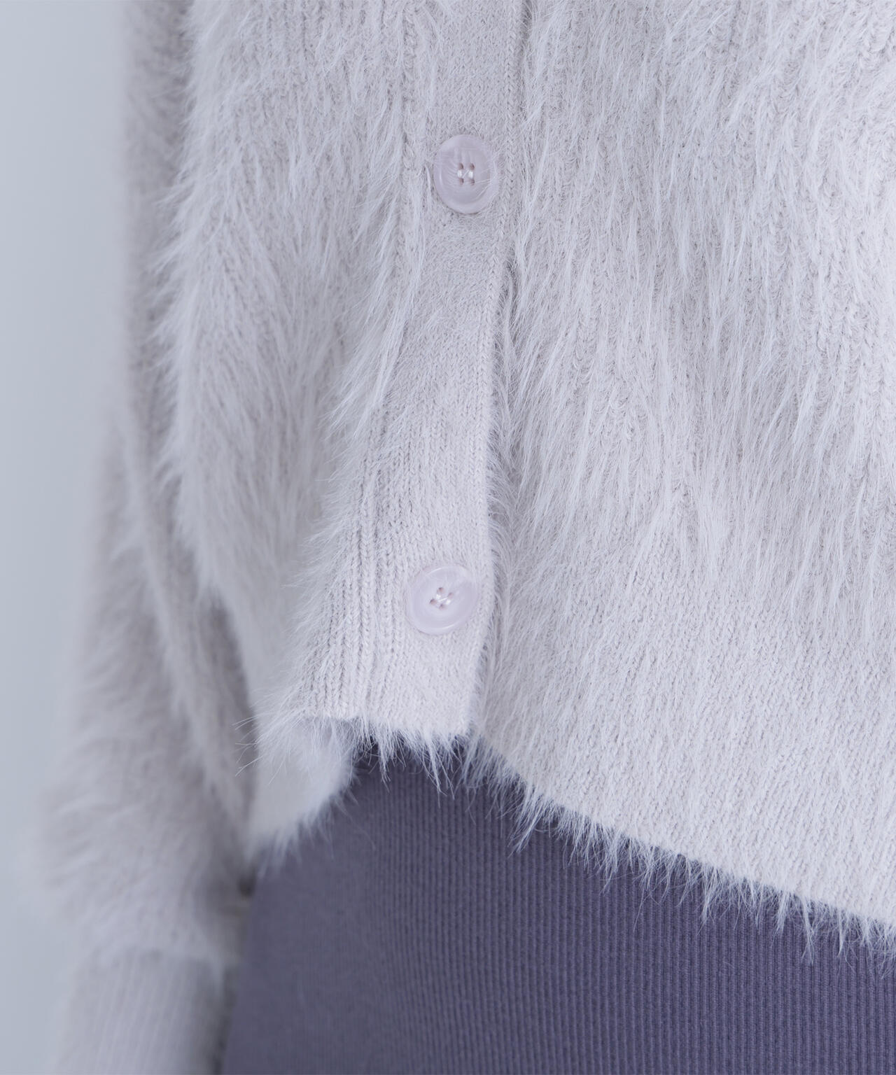 シャギーカーデセットニットワンピース