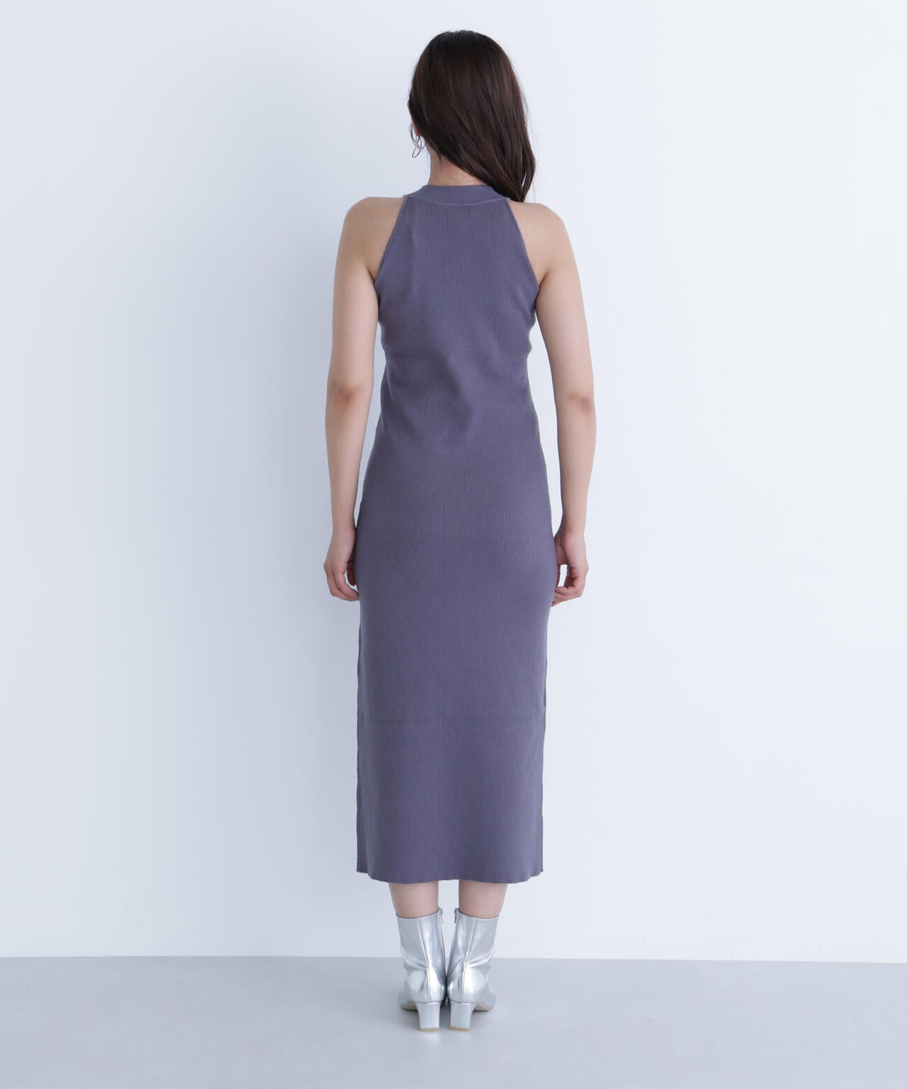 シャギーカーデセットニットワンピース